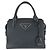 Prada Saffiano Triangle Logo Tote Black