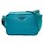 Sac à épaule Prada avec plaque logo triangle Bleu