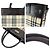 Borsa Tote 2 vie Burberry Check Marrone Beige - vista 6