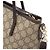 Borsa Tote Gucci GG Supreme Marrone Beige - vista 4