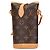 Bolsa Fold Me Monogram Louis Vuitton Marrom - vista 2