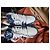 Louis Vuitton Baskets LV Trainer Denim Blanc Bleu - vue 11