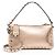 Valentino Garavani Borsa a tracolla Rockstud Small in vitello metallizzato Valentino Rosa