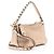 Valentino Garavani Borsa a tracolla Rockstud Small in vitello metallizzato Valentino Rosa - vista 2