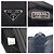Borsa Hobo Prada Tessuto con logo triangolare Nero - vista 4