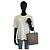 Borsa Tote Jimmy Choo Pegasi N/S Star Studs Marrone Beige - vista 5