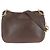 Bolso de hombro Prada Old Prada Logo Relieve Castaño