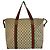 Borsa Tote Gucci Sherry Line Marrone Beige - vista 2