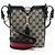 Borsa a secchiello piccola Jackie in tela GG Gucci Blu