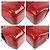 Borsa Tote Prada in pelle verniciata Rosso - vista 4