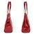 Borsa Tote Prada in pelle verniciata Rosso - vista 7
