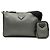 Borsa a tracolla Prada con placca logo triangolare Multicolore - vista 7