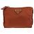 Necessaire Prada in Tessuto con logo triangolare Marrone