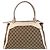 Borsa tote Gucci Trophy marrone beige in tela - vista 2