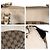 Borsa tote Gucci Trophy marrone beige in tela - vista 5
