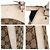 Borsa tote Gucci Trophy marrone beige in tela - vista 6
