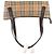 Burberry Nova Check Logo Lederhandtasche Braun - Ansicht 4