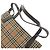 Burberry Nova Check Logo Lederhandtasche Braun - Ansicht 9
