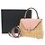 Borsa a mano Valextra Mini Iside in pelle e vimine Beige - vista 2