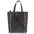 Borsa a tracolla in pelle con borchie a stella Jimmy Choo Bria Tote Nero