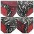 Borsa Christian Louboutin Rubiclic in nylon Marrone Bianco Rosso - vista 4