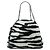 Stella Mc Cartney Borsa a tracolla con catena Falabella Zebra Stella McCartney Nero Bianco