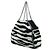 Stella Mc Cartney Borsa a tracolla con catena Falabella Zebra Stella McCartney Nero Bianco - vista 2