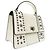 Borsa Pixie con manico superiore e borchie a stella Jimmy Choo Bianco - vista 4