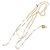 Collana Vivienne Westwood Gold Orb Broken Pearl D'oro - vista 16