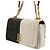 BURBERRY Laura Small Bicolor gesteppte Schultertasche mit Kette Schwarz Weiß - Ansicht 10