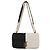 BURBERRY Laura Small Bicolor gesteppte Schultertasche mit Kette Schwarz Weiß - Ansicht 2