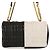 BURBERRY Laura Small Bicolor gesteppte Schultertasche mit Kette Schwarz Weiß - Ansicht 4
