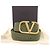 Cintura Valentino V-logo Canvas Army Green Verde Cachi - vista 2