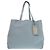 Borsa Tote Tod's in pelle grana blu-grigio Marrone