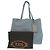 Borsa Tote Tod's in pelle grana blu-grigio Marrone - vista 2