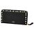 Cartera larga con cremallera redonda Valentino Rockstud Negro - vista 2