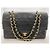 Chanel Shoulder Suede Patchwork Medium Negro - vista 3