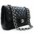 Chanel Classic Double Flap Quilted Lambskin Medium Schwarz - Ansicht 2