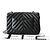 Chanel Shoulder Suede Patchwork Medium Negro - vista 5