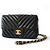 Chanel Shoulder Suede Patchwork Medium Negro - vista 6