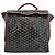 Mallette Goyard Saint Leger en toile enduite Noir