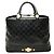 Bolso Tote Boston Versace Sunburst Greca Negro Dorado