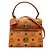 MCM Handtasche aus Leder in Cognac Brown Braun