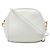 Borsa a tracolla pouch Burberry Micro Leather Cube Bianco