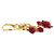 Broche en métal rouge Dolce & Gabbana Rose Flower Vert - vue 5