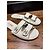 Chanel Sandali Slide in Pelle Bianca Logo CC Bianco - vista 11