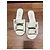 Chanel Sandali Slide in Pelle Bianca Logo CC Bianco - vista 2