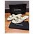Chanel Sandali Slide in Pelle Bianca Logo CC Bianco - vista 6