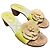 Chanel Mules aus gelbem Raffia mit Korkabsatz Beige