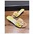 Chanel Mules aus gelbem Raffia mit Korkabsatz Beige - Ansicht 8
